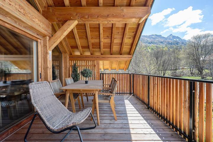 Maison de vacances pour 11 personnes, avec Balcon ainsi que Jardin et Sauna à Valloire