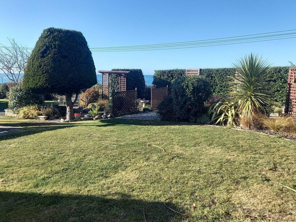 Schöner Meerblick von diesem schönen Ferienhaus in Waitaki District