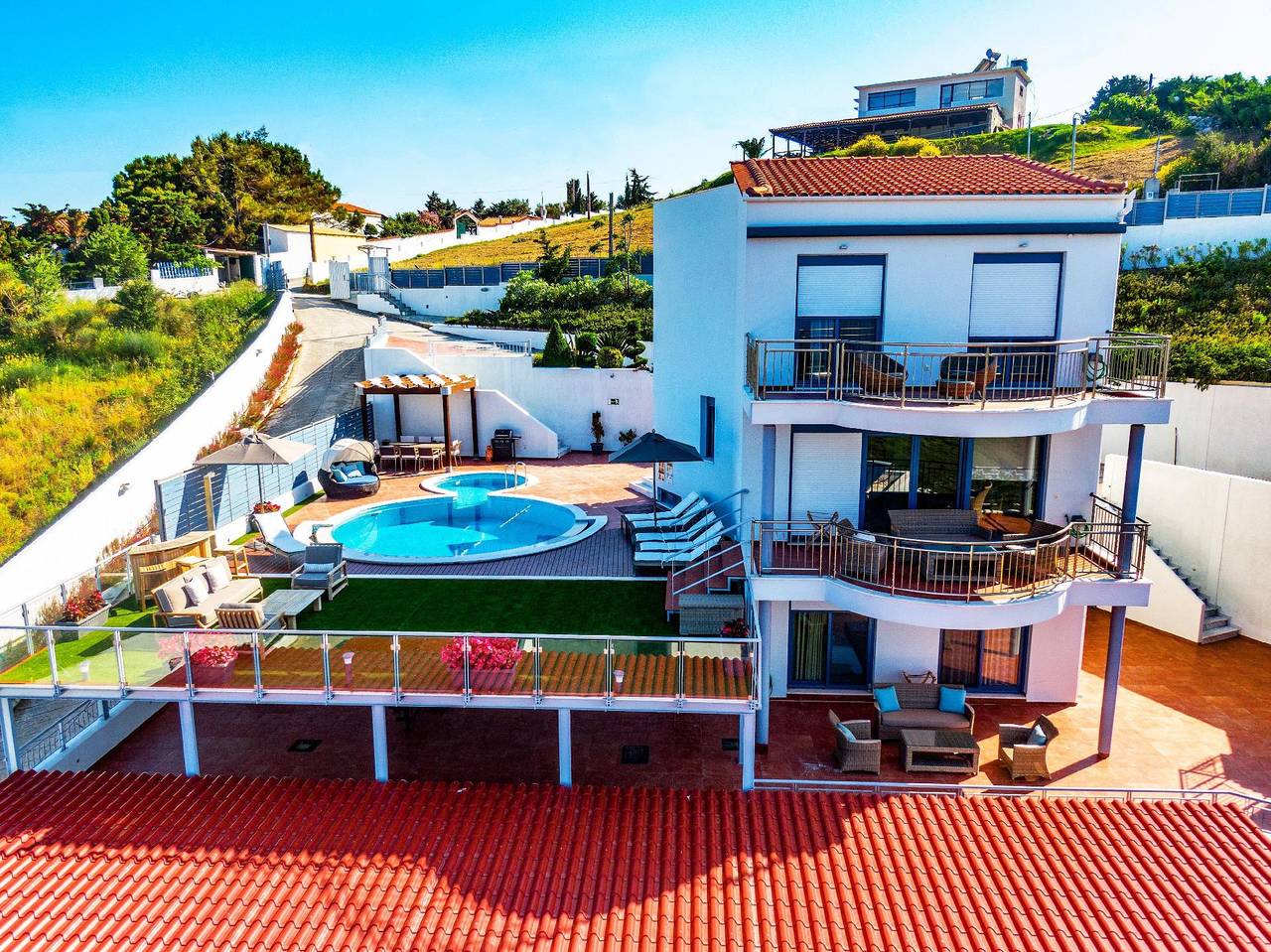 Holiday house with private pool for 9 persons approx. 175 m² in Skiathos, Aegean (Skiathos) in Kalyvia, Sporades