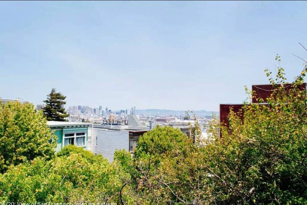 Fröhliches Studio mit Aussicht, nur wenige Schritte vom Dolores Park entfernt in San Francisco, Nordkalifornien