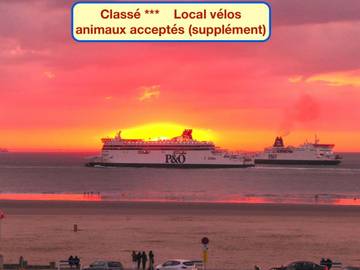 Gîte pour 2 personnes, avec vue, animaux acceptés dans Plage de Calais