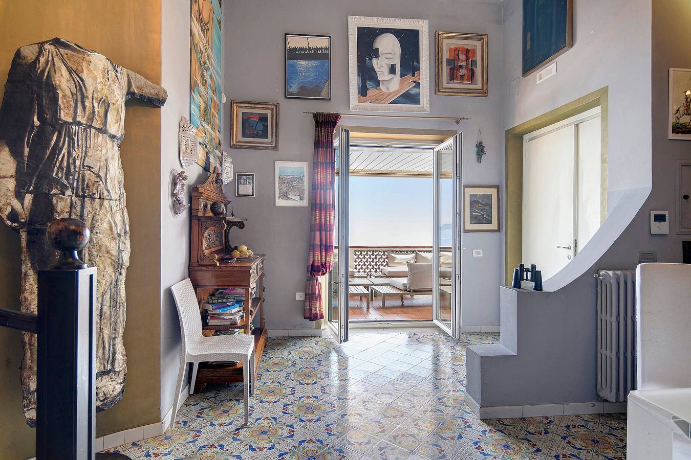 Villa "Fuenti Bay" con vista mare, Wi-Fi e aria condizionata in Spiaggia Fuenti, Vietri sul Mare