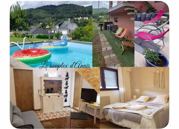 Chambre d’hôte pour 4 personnes, avec jardin ainsi que vue et piscine dans Schirmeck