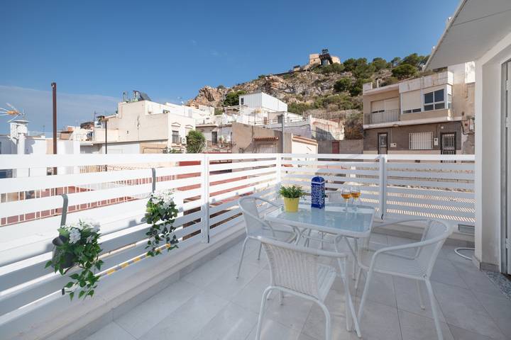 Maison de vacances « Mirador De San Juan De Las Aguilas » avec vue montagne, Wi-Fi et climatisation in Águilas, Cordillera Penibética