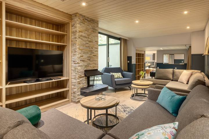 Ferienhaus für 8 Personen, mit Terrasse und Garten sowie Sauna in Bispingen