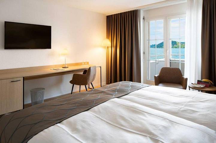Hotel für 2 Personen, mit Balkon und Terrasse sowie Garten und Seeblick in Nidwalden - 4