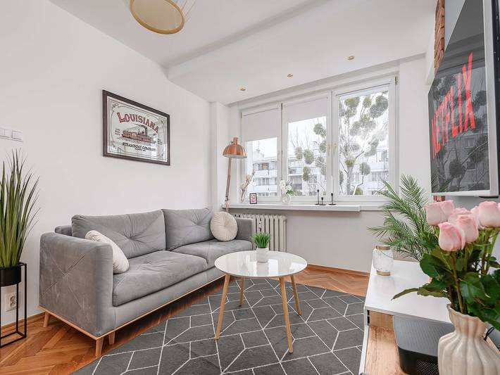 Apartament wakacyjny dla 6 osób, z Balkon/ taras i Taras oraz Ogród w Warszawa (Śródmieście)