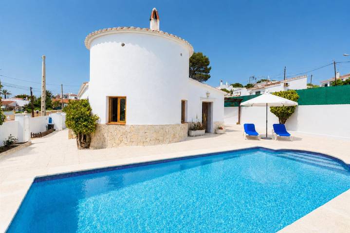 Maison de vacances pour 4 personnes, avec Vue sur l’océan ainsi que Terrasse et Jardin à Cala en Porter