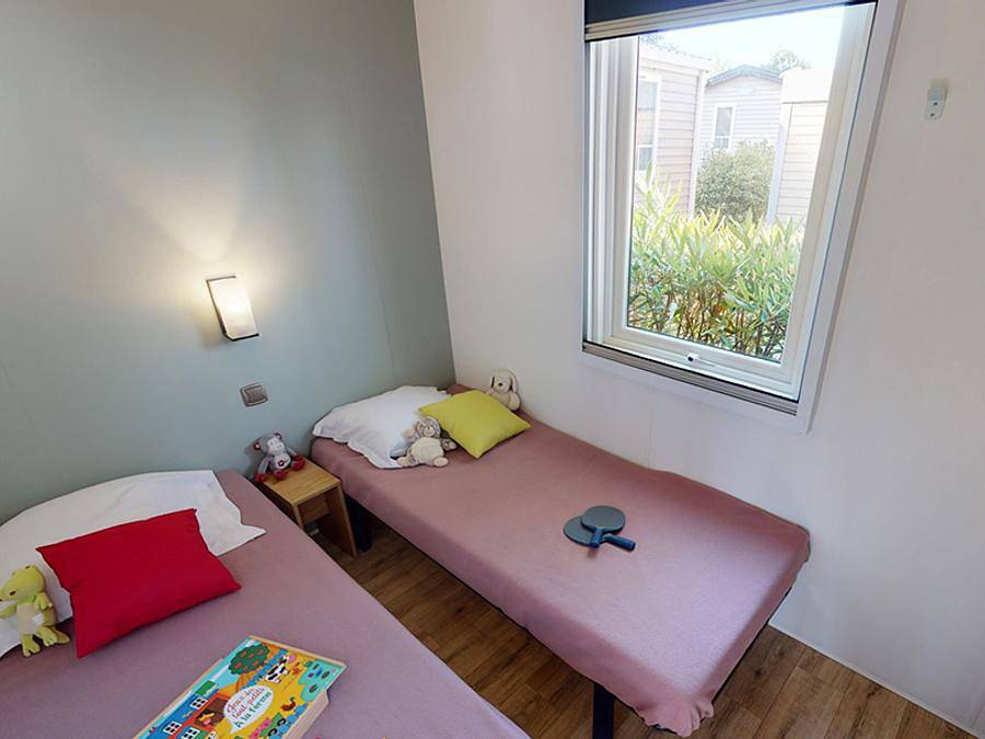 Campasun International  - Mobilheim 4 personen - Mobilheim Sainte-Croix - 28m² - 2 Schlafzimmer + Tv + A/C in Aups, Brignoles Region