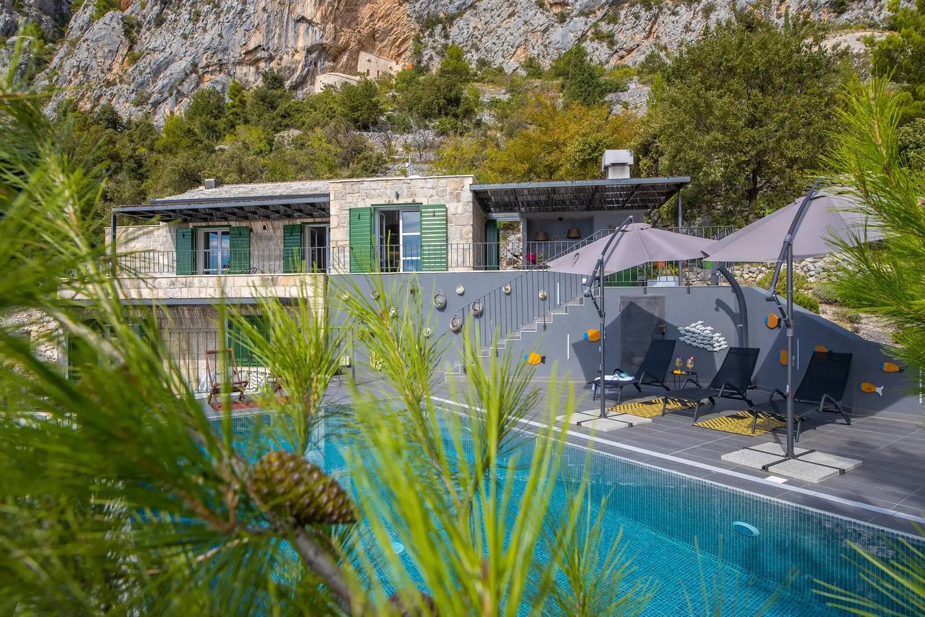 Villa pour 8 personnes avec vue sur l’océan in Makarska, Makarska riviera