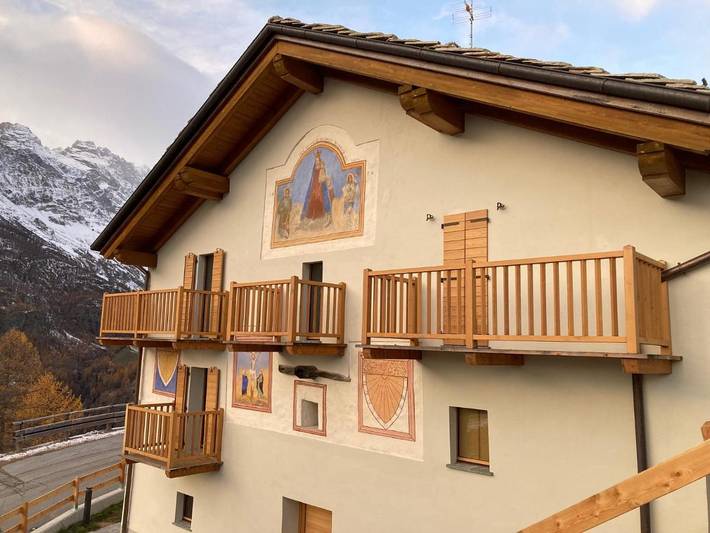 Chalet pour 4 personnes, avec Balcon et Terrasse ainsi que Jardin et Vue dans Cervinia - 2