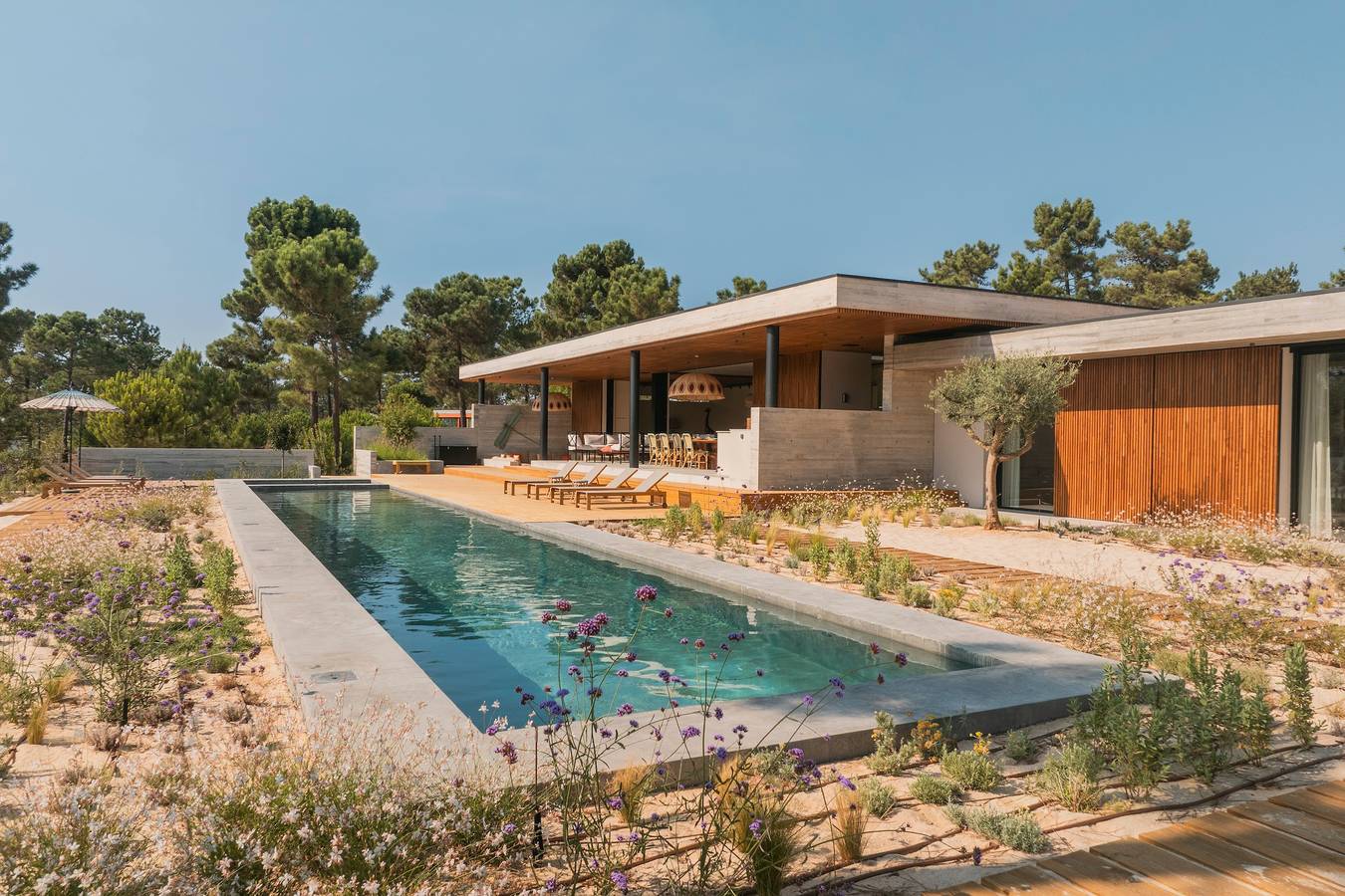 Ferienhaus 'M Comporta Retreat' mit Bergblick, Wlan und Klimaanlage in Praia do Carvalhal, Carvalhal