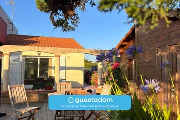 Gîte pour 6 personnes, avec jardin et terrasse, animaux acceptés à La Plaine-sur-Mer