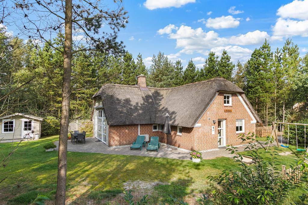 Idyllic thatched holiday home in Houstrup - dogs welcome in Nørre Nebel, Varde Region