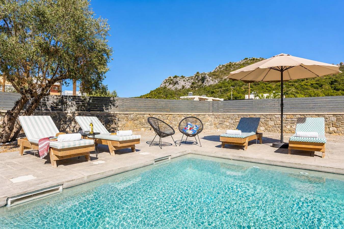 Villa pour 6 personnes avec vue sur l’océan in Kiotari, Rhodes
