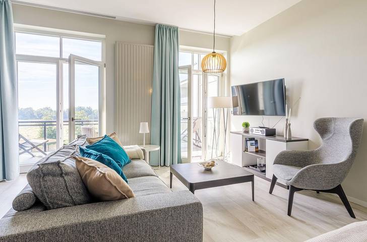 Ferienwohnung für 2 Personen, mit Balkon und Seeblick in Wustrow - 4