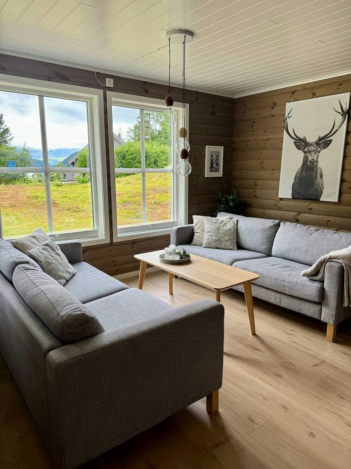 Ganze Wohnung, Helle Wohnung in der Ferienhaussiedlung Kvasshaugen in Stjørdal