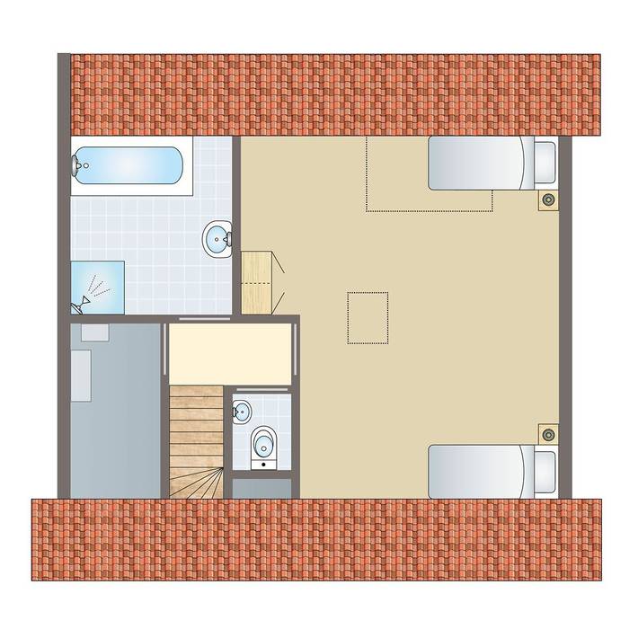 Location de vacances pour 4 personnes, avec balcon/terrasse et terrasse dans Biddinghuizen - 2