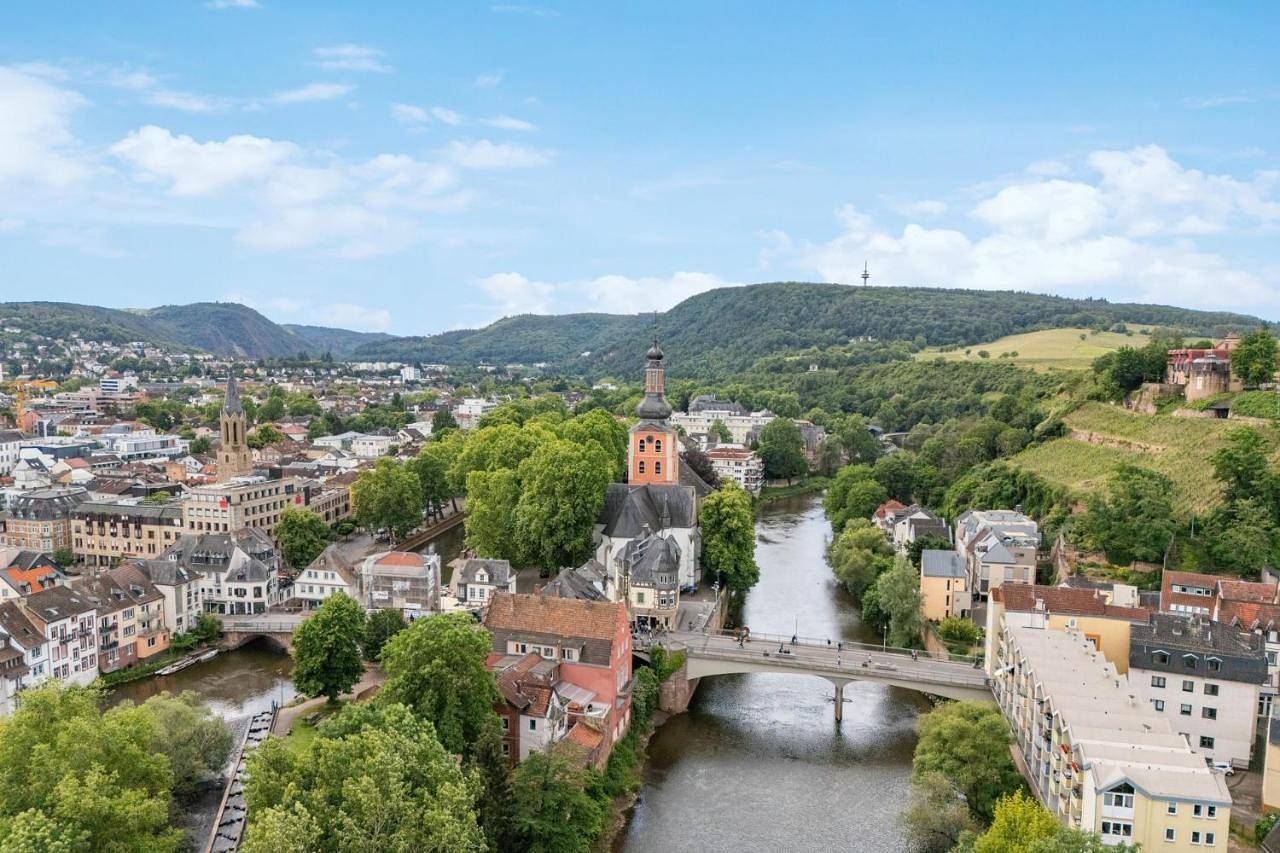 Apart You I Altstadtvilla mit Garten direkt am Wasser mit Parkplatz in Bad Kreuznach, Landkreis Bad Kreuznach