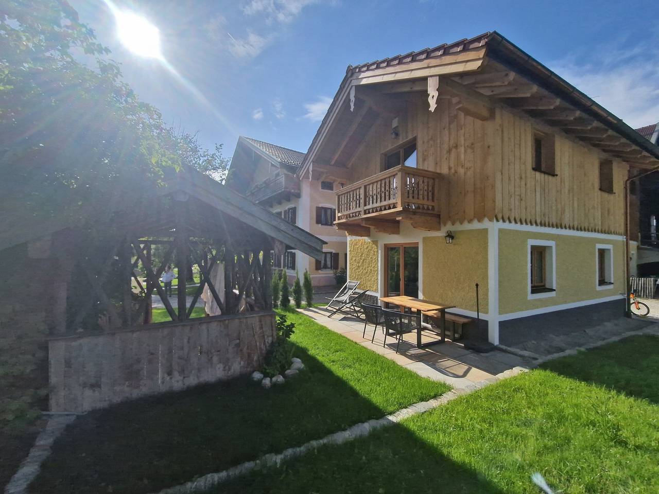 Bauernhofchalet Geigerhof - Ferienhaus Bauernhofchalet - wohnen auf zwei Etagen mit Südterrasse und Garten in Aschau im Chiemgau, Chiemsee