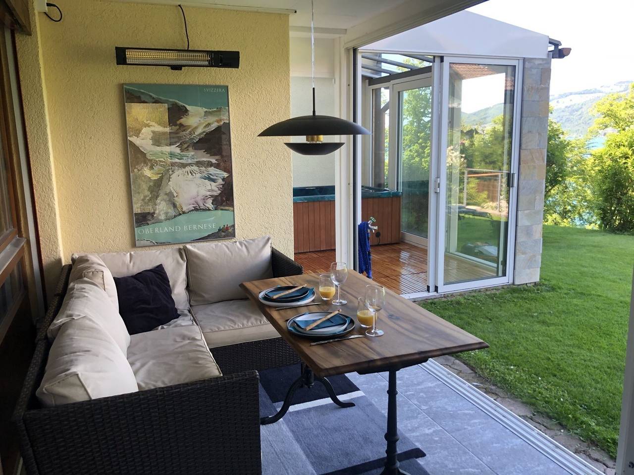 Ganze Ferienwohnung, Seepark, direkt am See in Spiez, Thunersee