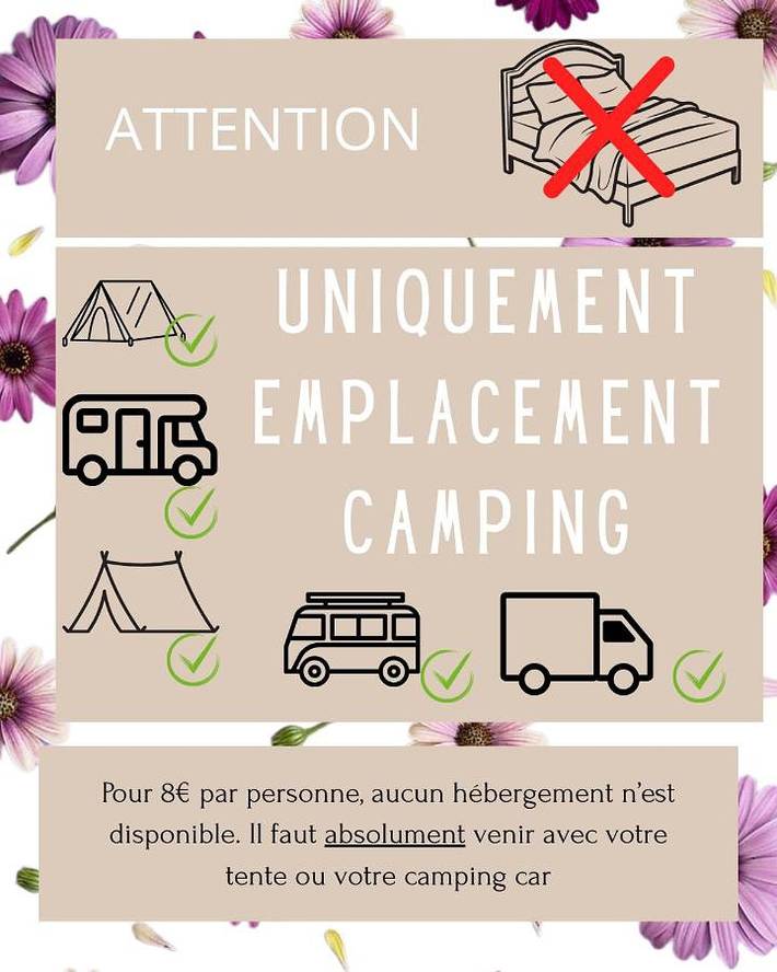 Camping pour 20 personnes, avec jardin ainsi que terrasse et vue - 1