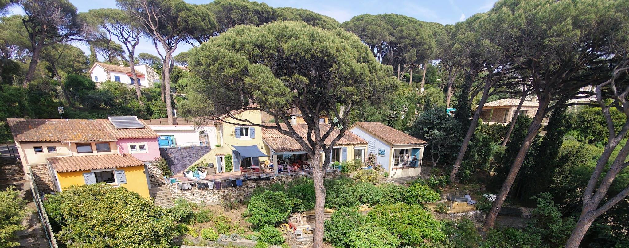 Kamer 'Bagaud' met Uitzicht op Zee, Gedeeld Terras en Wi-Fi in La Croix-Valmer, Nationaal park Port-Cros