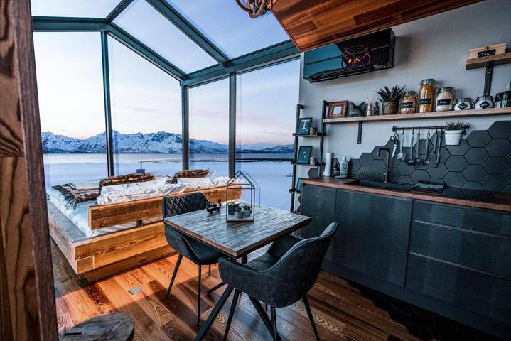 Ferienhaus für 2 Personen, mit Terrasse und Sauna sowie Ausblick in Tromsø