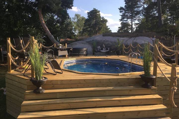 Ferienhaus für 6 Personen, mit Whirlpool und Sauna sowie Balkon