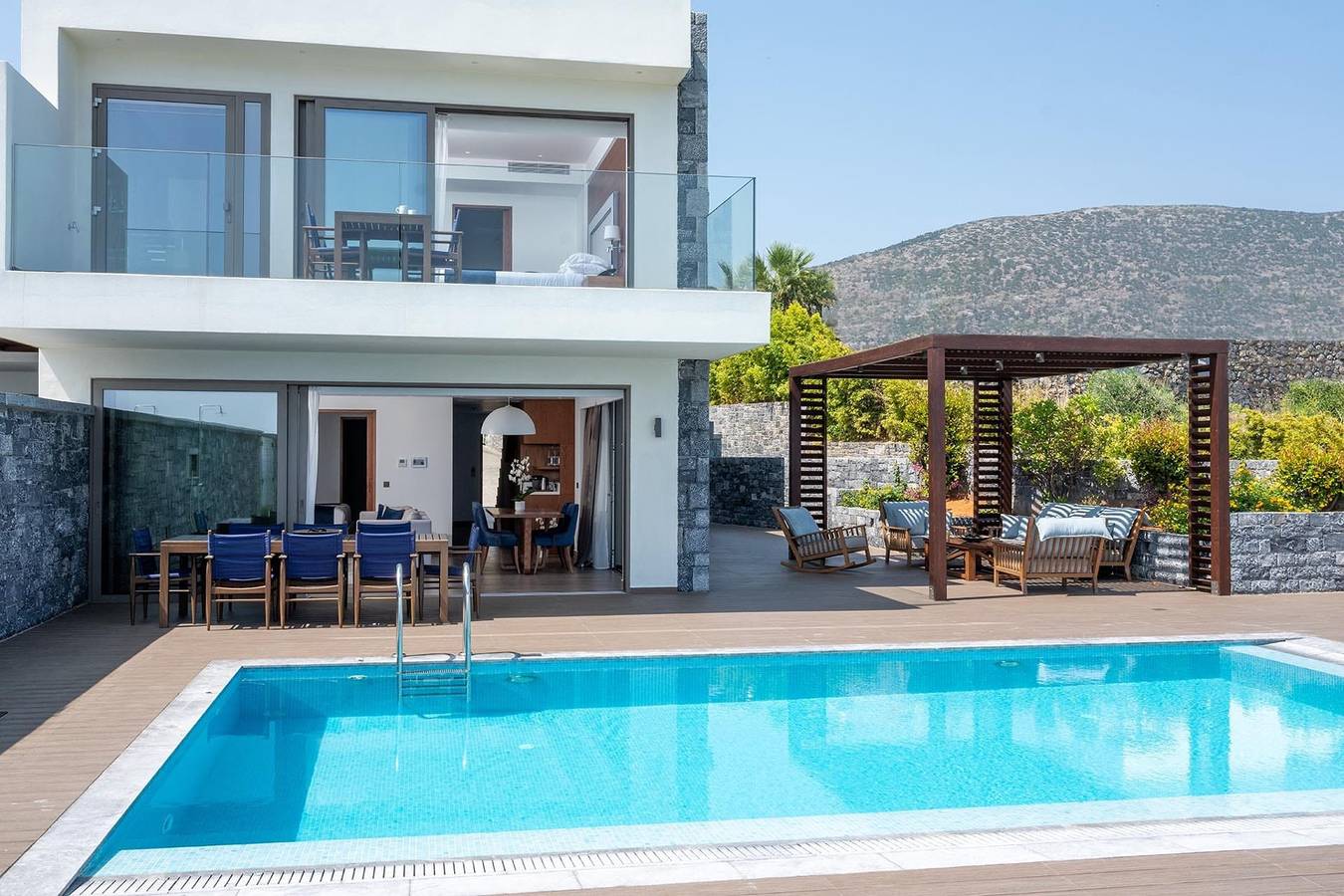 Splendid Crete Villa | Villa Serafina | 3 Bedrooms | Private Heated Pool | Private Sauna & Gym | Wonderful Sea Views | Heraklion in Stalida, Iraklio-Heraklio region