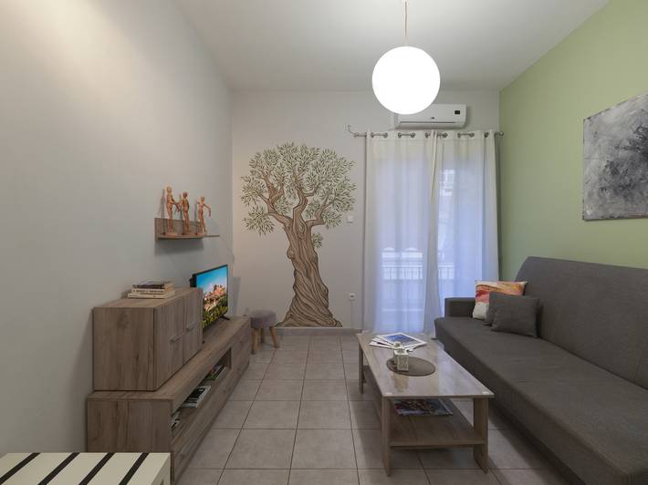 Appartement entier, -Cozy Athenian One Bd: Pistachio Charm in Section centrale d'Athènes, Athènes