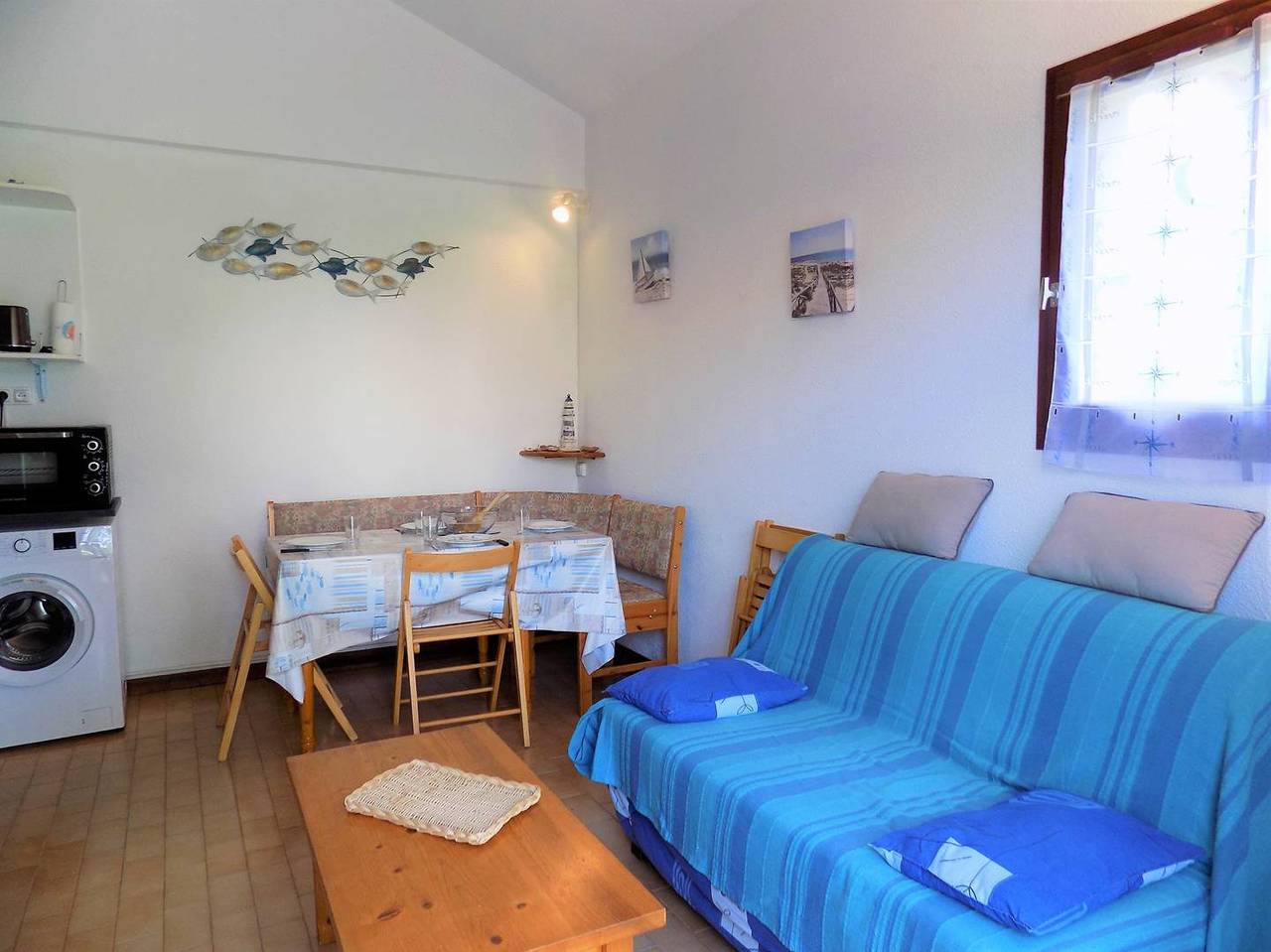 Ganze Ferienwohnung, La Palmyre - Helle Reihenvilla - garten - Gemeinschaftsschwimmbad in La Palmyre, Les Mathes