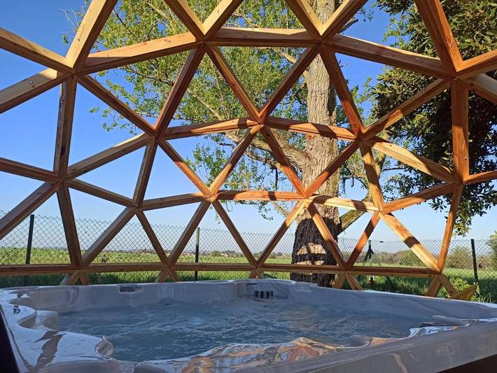 Maison de vacances pour 4 personnes, avec piscine ainsi que vue et jardin - 1