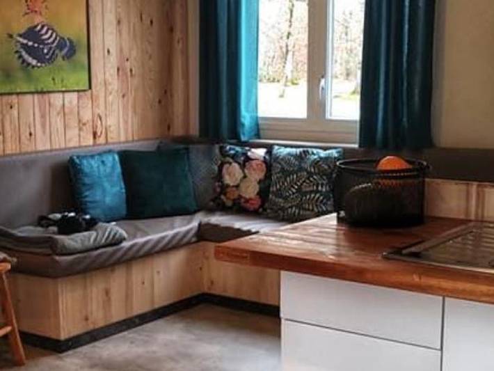 Camping Les 3 Cantons - Mobilheim 4 personen - Upupa in Saint-Antonin-Noble-Val, Quercy