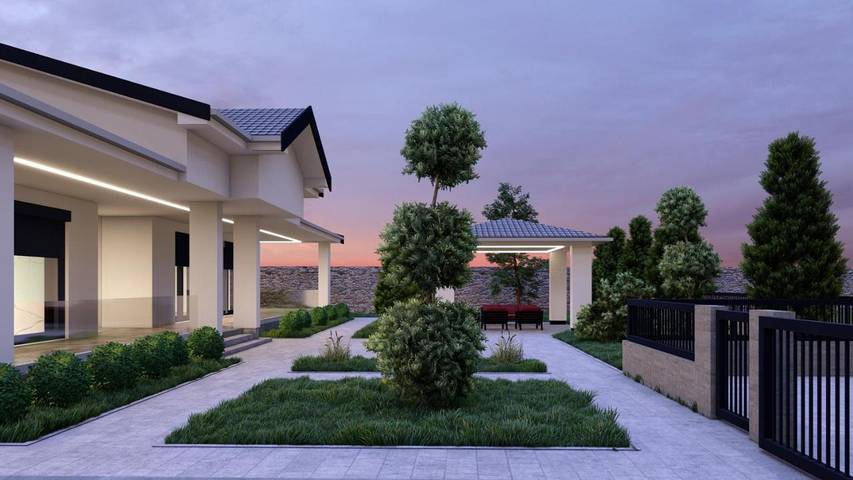 Villa für 15 Personen, mit Balkon und Whirlpool sowie Terrasse und Garten in Kosovo