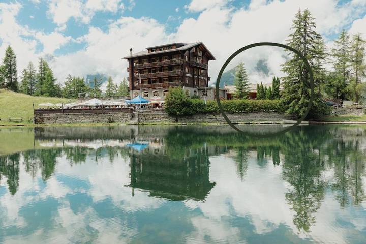 Maison d’hôte pour 3 personnes, avec jardin ainsi que vue et vue sur le lac dans Valais