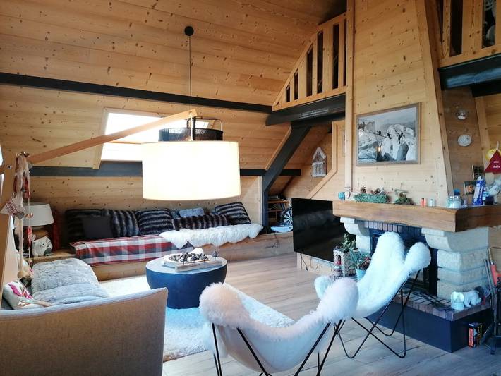 Chalet pour 10 personnes, avec Terrasse ainsi que Jardin et Vue