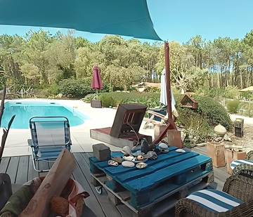 Chambre d’hôte pour 2 personnes, avec jardin et piscine, animaux acceptés à Vielle-Saint-Girons