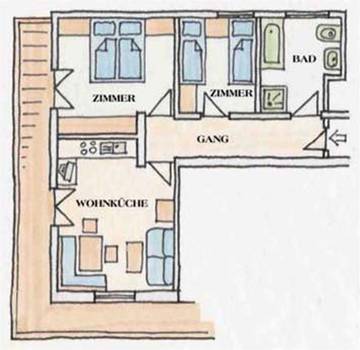 Vakantiewoning voor 4 Personen in Tux Alps, Lanersbach, Afbeelding 4