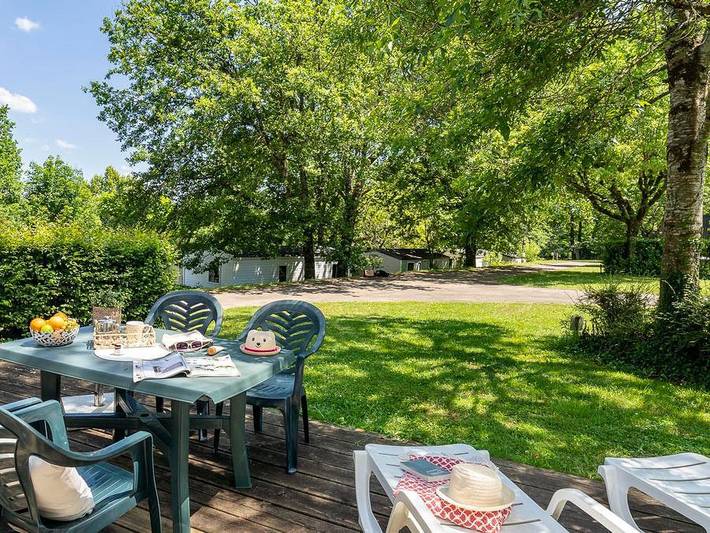 Camping Romanée - Les Grottes De Roffy - Mobilheim 4 personen - Komfort 2 Zimmer in Sainte-Nathalène, Périgord Noir