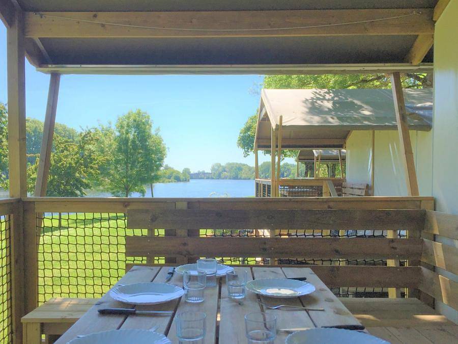 Camping Le Moulin De Bidounet - Zelt 6 personen - Havana Lodge in Moissac, Tarn-et-Garonne