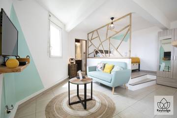 Studio pour 2 personnes, avec vue sur l’océan et balcon dans DOM-TOM
