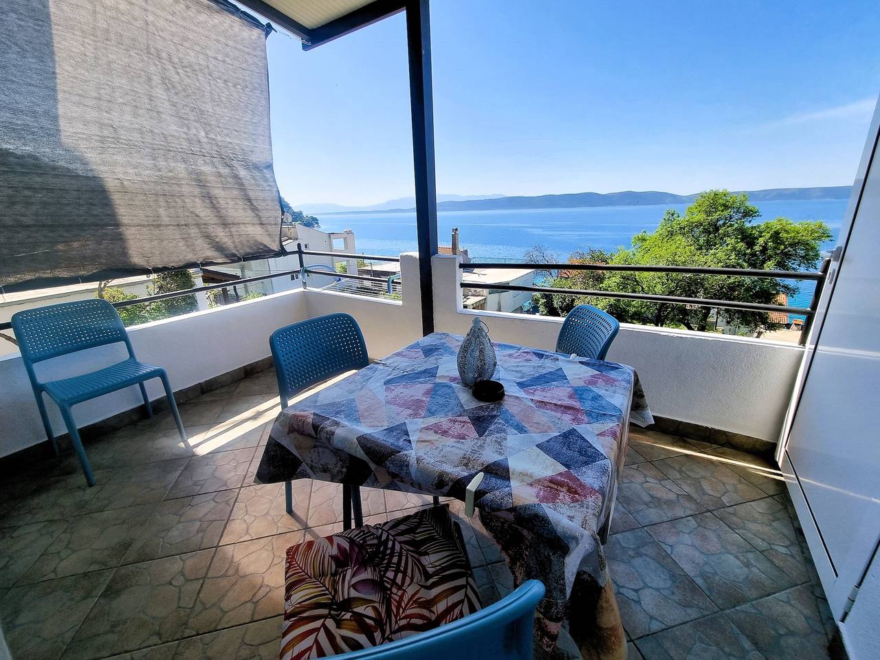 Ganze Wohnung, 1-Zimmer-Ferienwohnung mit Balkon und Meerblick Zivogosce - Porat, Makarska A-16289-c in Zivogosce, Makarska Riviera
