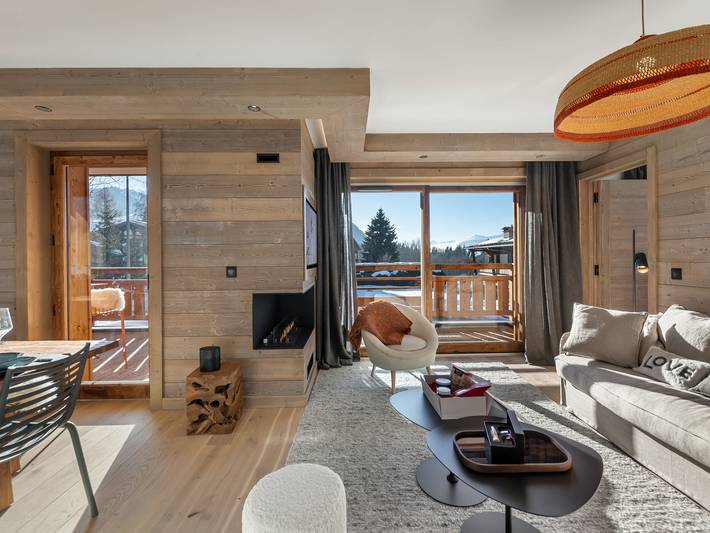 Chalet pour 6 personnes, avec balcon à Megève