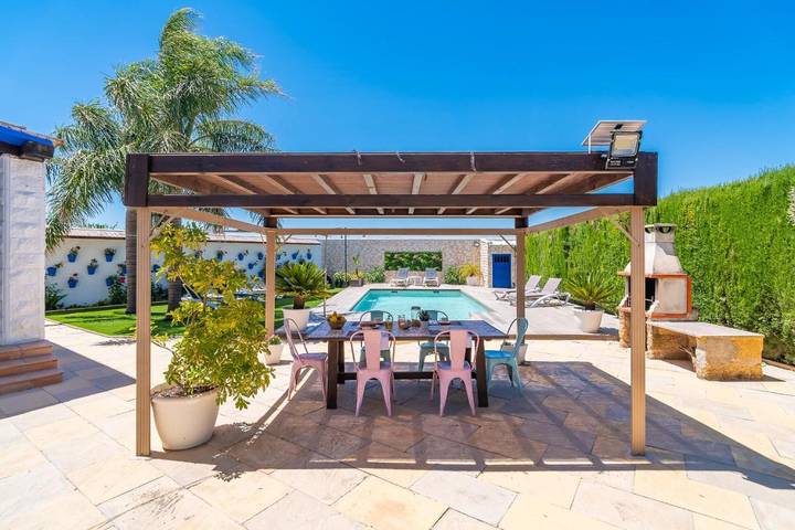 Filter.cottage.country_house pour 7 personnes, avec Terrasse ainsi que Jardin et Piscine dans La Lantejuela - 3