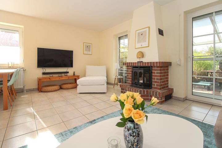 Gîte pour 4 personnes, avec Balcon ainsi que Terrasse et Jardin à Greetsiel