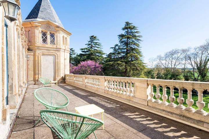 Location de vacances pour 2 personnes, avec balcon et jardin ainsi que piscine et vue à Saint-Thibéry - 2