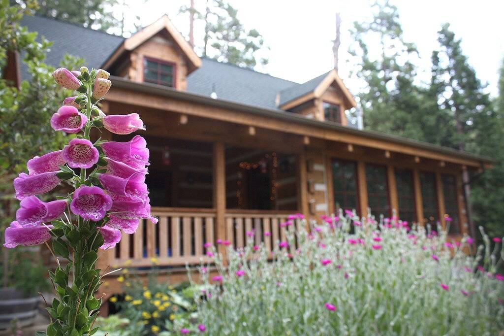 Der Bass Lake Log Cabin mit Wifi Zugang Mount in Willow Cove in Bass Lake