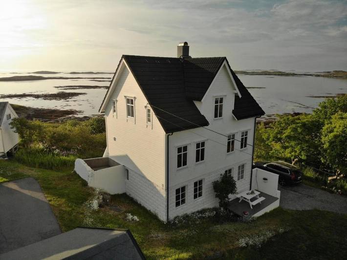 Ferienhaus für 32 Personen, mit Balkon und Terrasse sowie Garten und Sauna in Sandøy