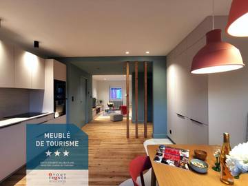 Gîte pour 4 personnes, avec vue et terrasse à Ingersheim